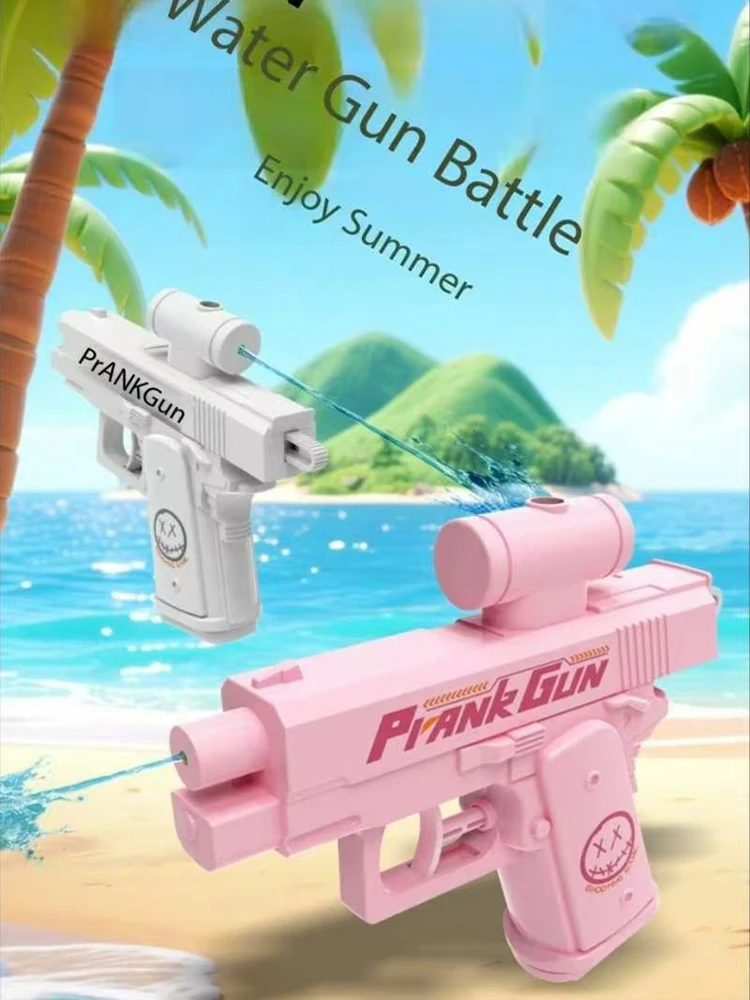 Grappig dubbelzijdig omgekeerd waterpistool - Zomer Prank Toy, Mini tactische watersproeier voor kinderen en volwassenen, zwembadstrandwatergevecht - afbeelding 2