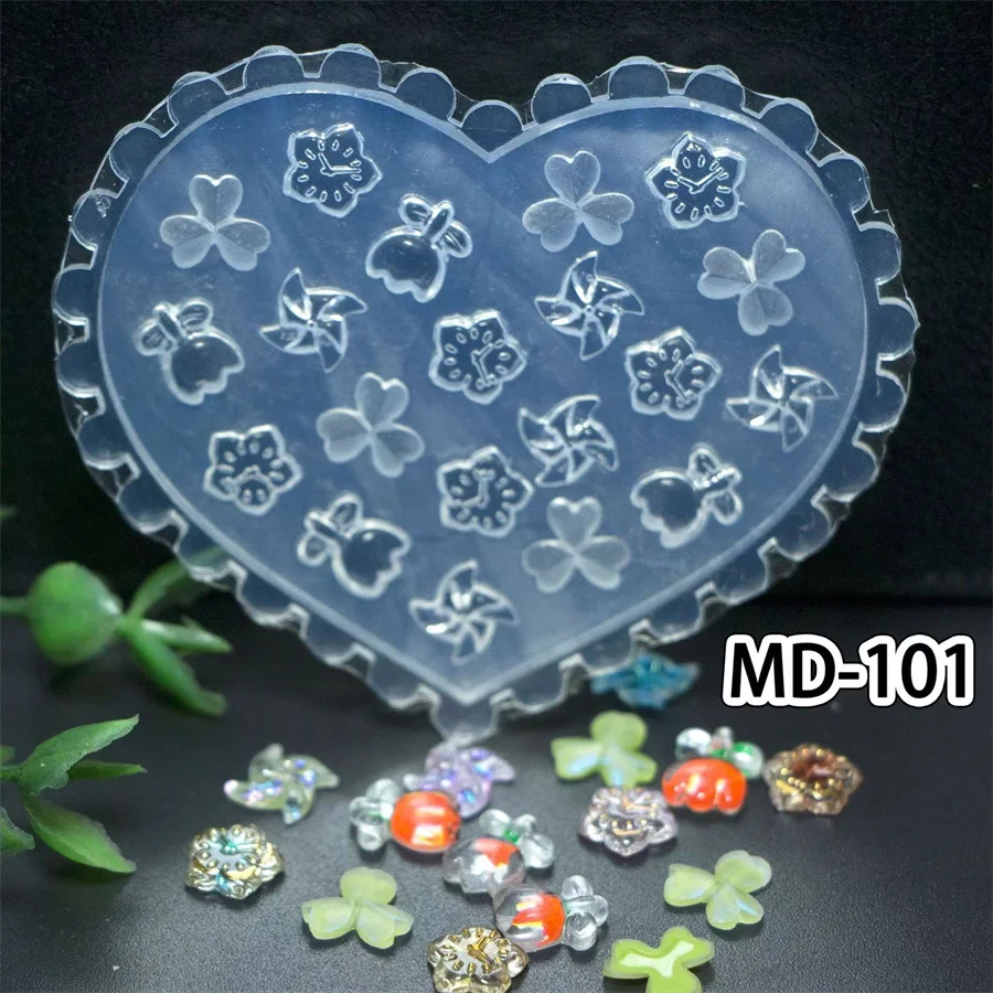 MD040-104 nailart 3D řezbářský silikon dráp mould DIY manikúra deco příslušenství dráp nástroje