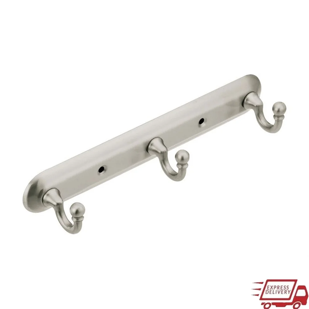 

Yorkshire 13-дюймовый крючок для халата, матовый никель, прочная конструкция из цинка, устойчивая к ржавчине, безопасная монтажная сборка, элегантный дизайн