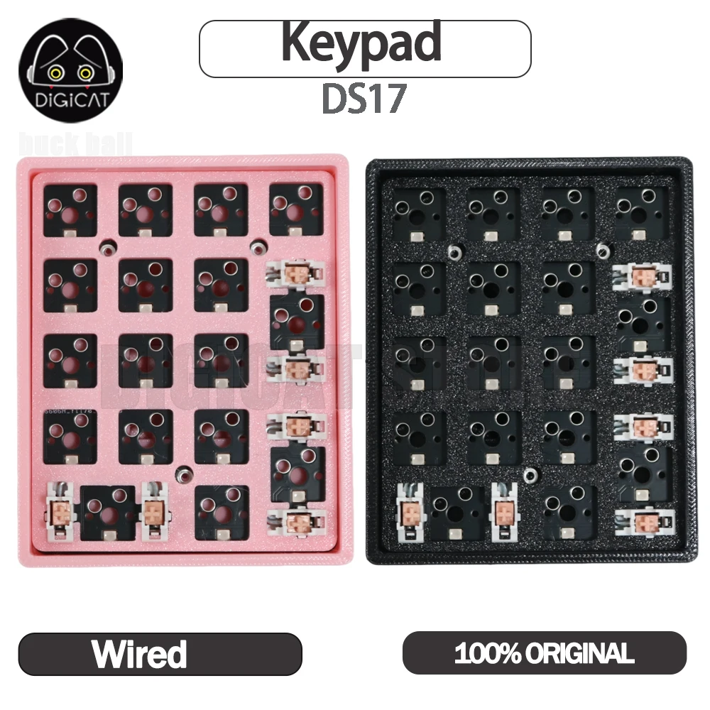 

Ds17 Keypad Kit Wired Customized Mechanical Keyboard Kit Mini Numerical Keyboard Kits Gasket Rgb Backlit Customized Keypad Kits