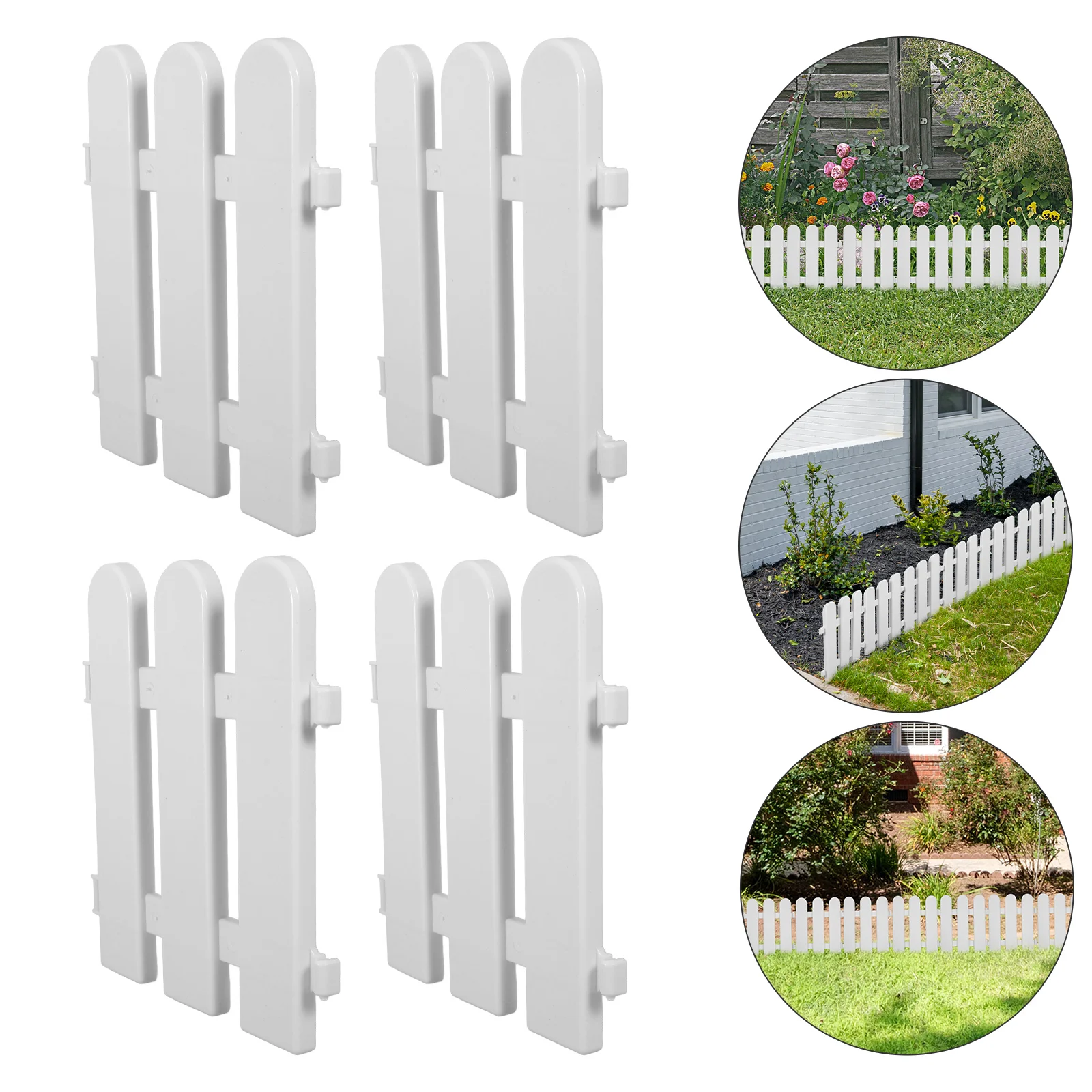 10 Pcs Toy Room Courtyard Garden Fence Baby Fences Edging Plastic Decorations Simulation
