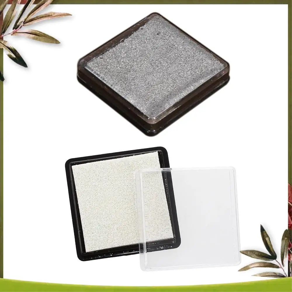 جديد-2 قطعة وسادة ختم لوثيقة رسائل الزفاف، أبيض وفضي