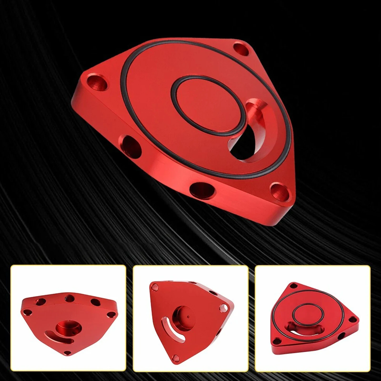 Placa de válvula de descarga BOV adaptador espaçador de alumínio para motor Honda Civic 2015-21 BOV Billet