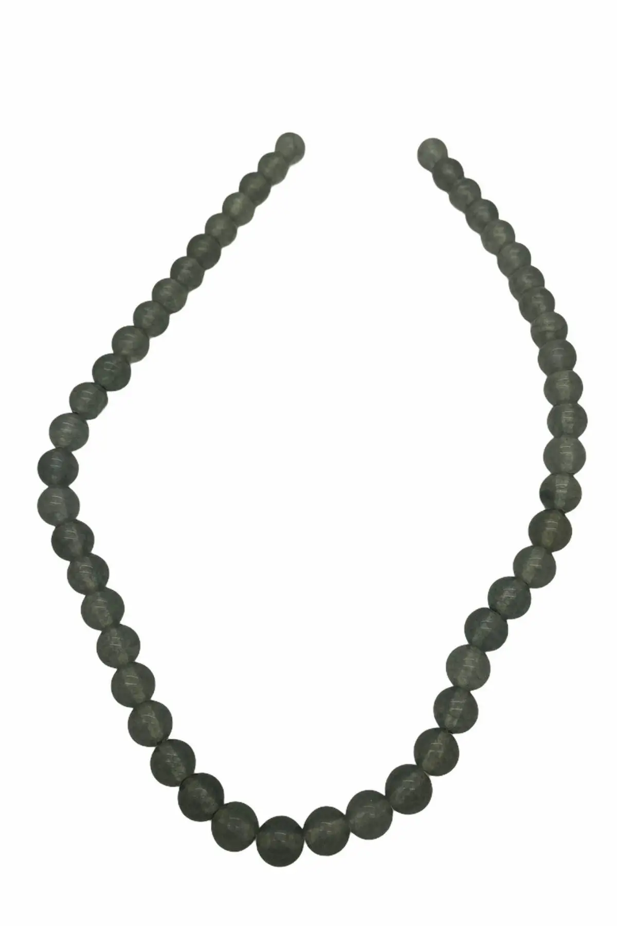 Gray Smoky Quartz 8 Mm Natural Stone Female Male Set Stones Jewelry Beads Necklace Baggy trousers