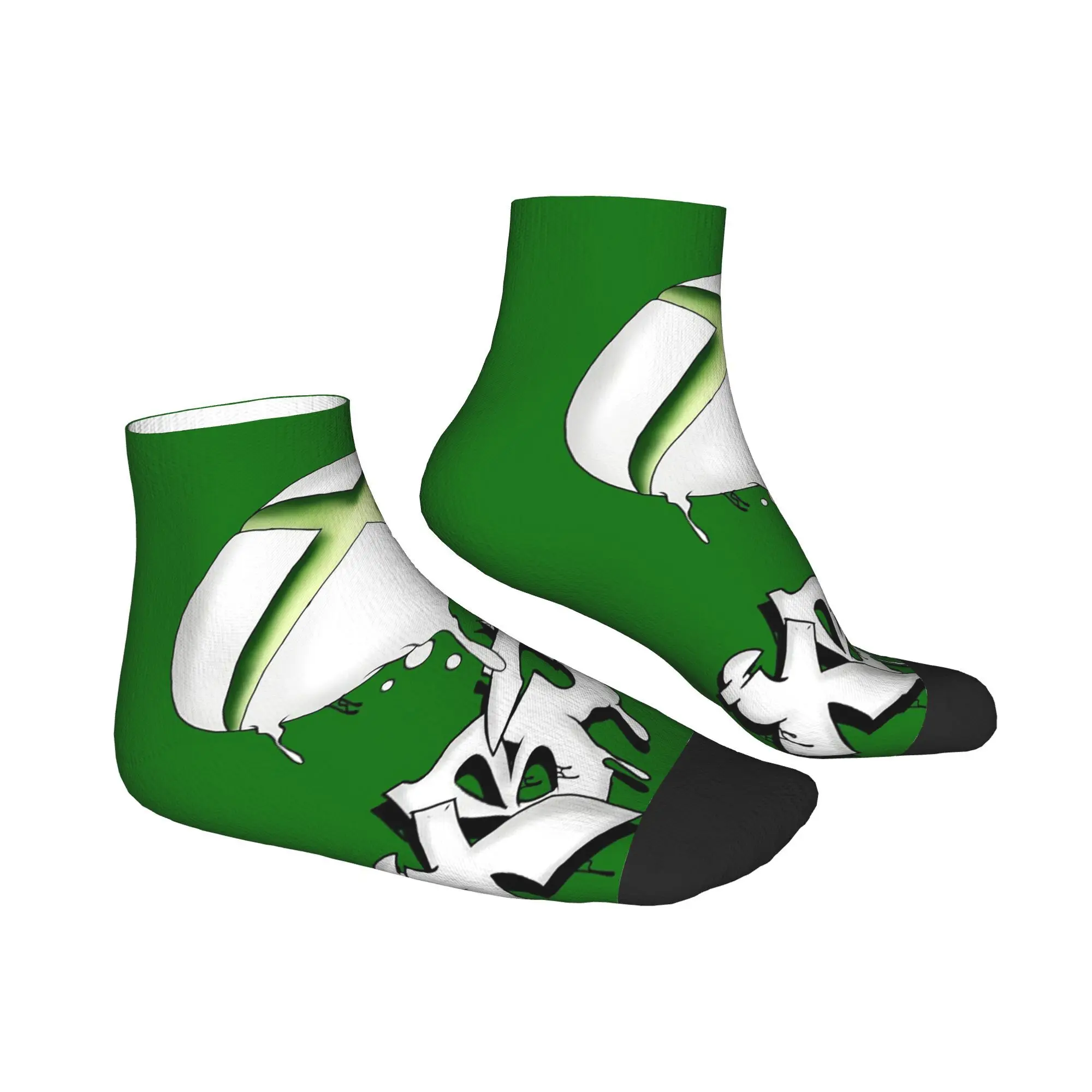 جوارب بشعار Xbox باللون الأخضر، جوارب Harajuku فائقة النعومة، ملحقات جوارب لجميع المواسم لهدايا الرجل والمرأة #2