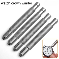 New Stainless Steel Watch Crown Winding Tool Manual Mechanical Watch Crowns Winder Watch Repair Tool