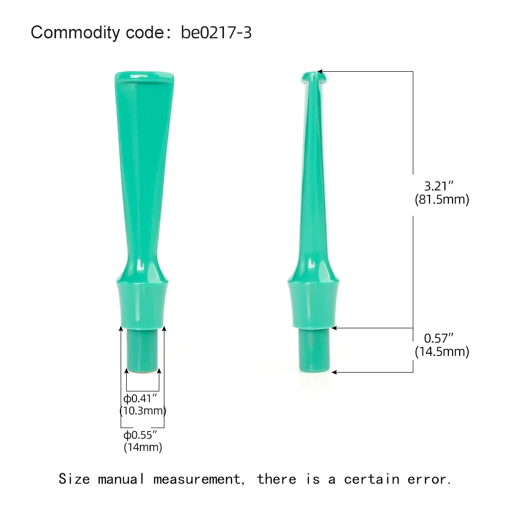 MUXIANG 1pc Colored Acrylic Pipe Mouthpiece Straight Saddle Stem 9mm Channel for Tobacco Pipe
