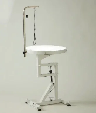 Electrical Round Lighting Table Pet Dog Grooming Table with LED Lighting  Luminous beaut Table
