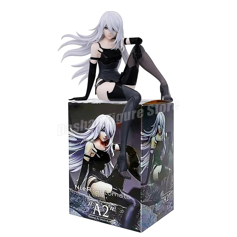 Anime NieR:Automata YoRHa A No.2 Type B Action Figure Noodle Stopper 2B 9S Sitting Posture Figures Collection Figures Model Toys