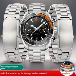 For Omega Seamaster 300 Ocean Universe 600 WatchBand men Stainless Steel Watch Straps 18mm 20mm 22mm Metal bracelet Accessories