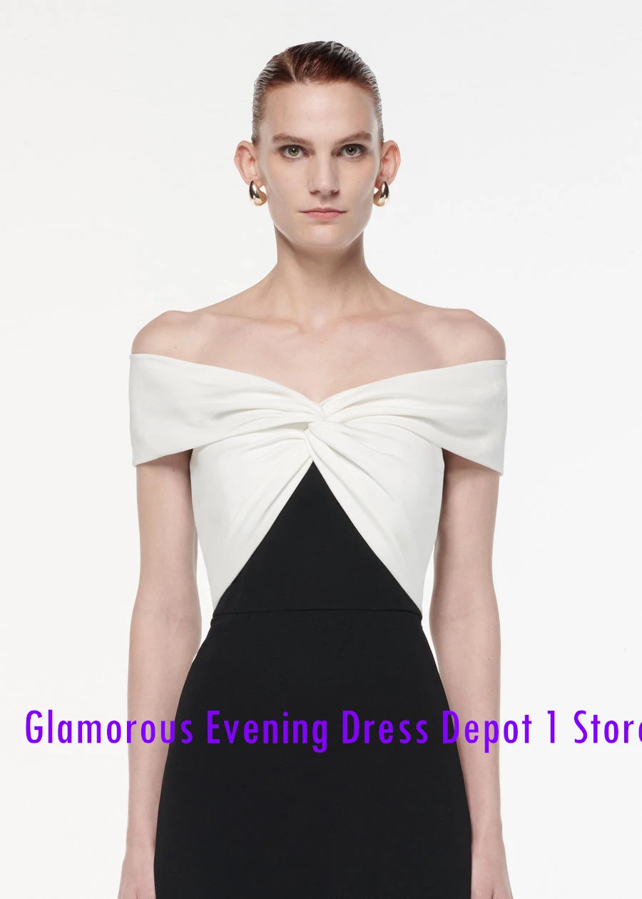 Robe de Soirée en Jersey à Manches Courtes pour Occasions Spéciales, Exquise, à la Mode, Droite, Longueur de Rinçage, Col Bateau