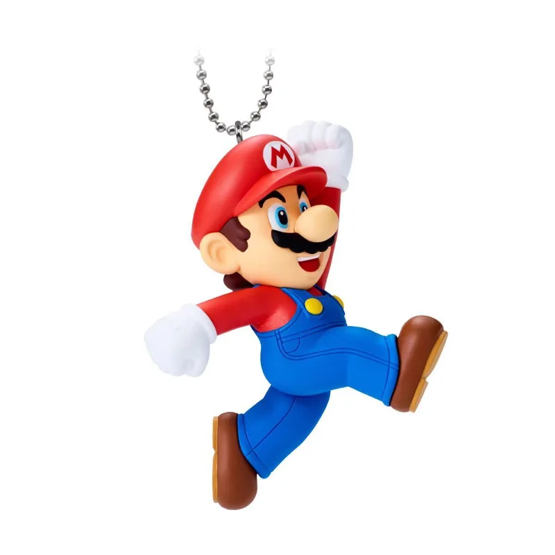 Bandai Original Shokugan Super Mario Anime Figure Mario, Peach