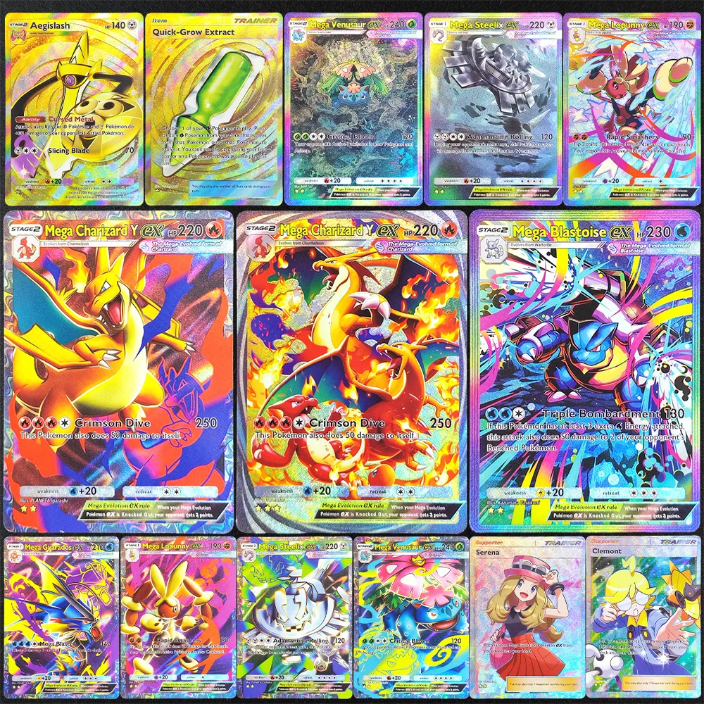 การ์ดเกมโปเกมอน TCG แบบ DIY รุ่น Crimson Blaze B1a เมกะ ชาริซาร์ด Y ex Immersive Crown Ultra Rare Super Rare สำหรับแอปพลิเคชันเกม