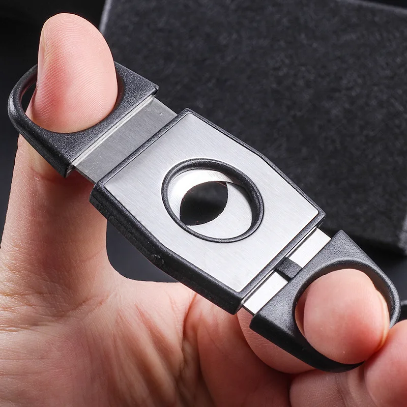 NOW ENJOY 2026 Hot Sale Stainless Steel Cigar Cutter Double Blades Smoking Cutting Cigar Accessories
