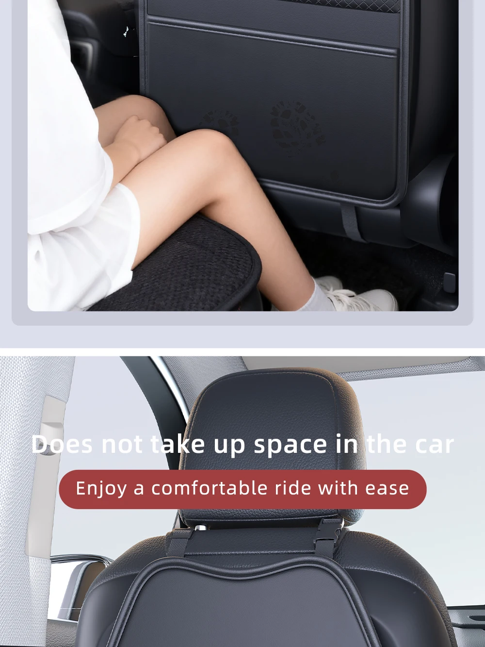 Neue Auto Sitz Schutz Abdeckung Auto Sitz Kick Proof Pad mit Taschen PU Auto Sitz Zurück Lagerung Tasche Multi-funktionale tablet Halter – Detail 6