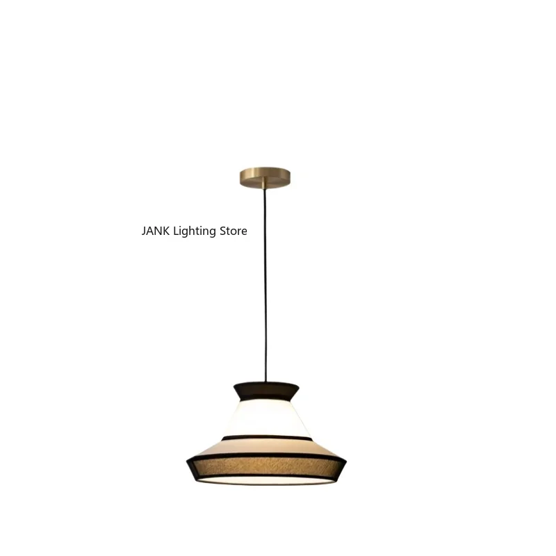 

Подвесной светильник из ткани, французский обеденный стол и украшение для бара, эстетический дизайн в стиле Song, креативная лампочка для ресторана G80