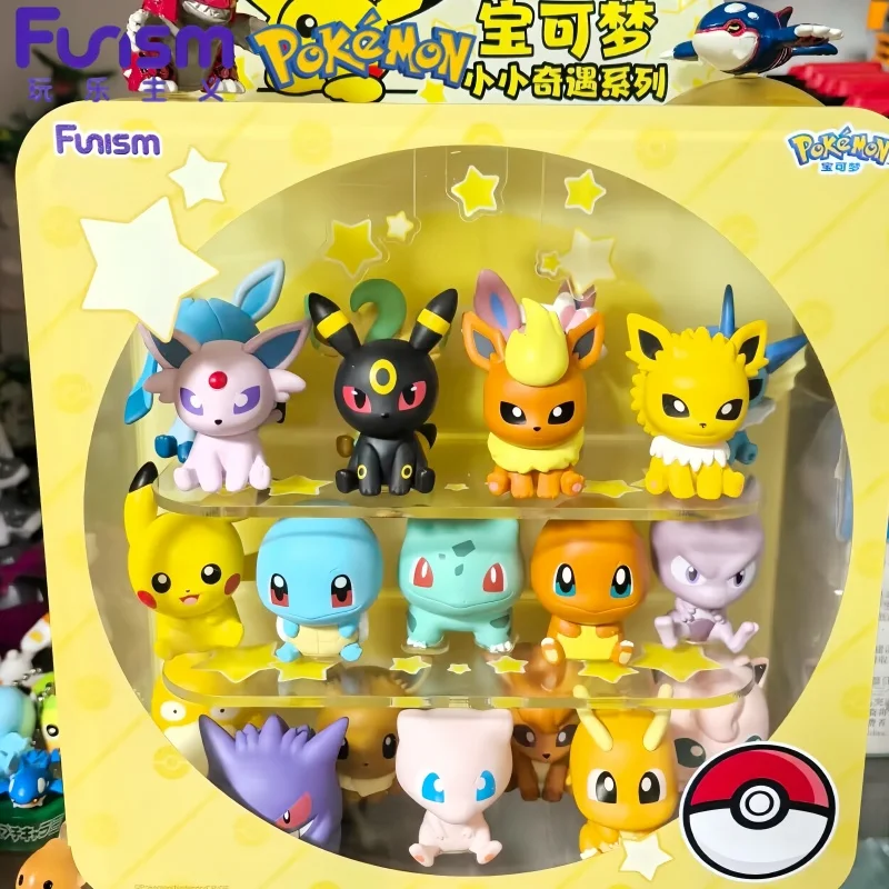 Nueva Figura Decorativa Original de Funism Pokémon Little Adventure 3.0, Dragonite Gengar, Artículo de Anime, Regalo