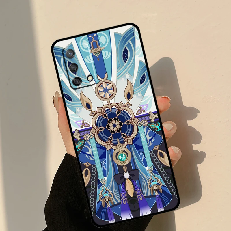 Genshin Impact Wanderer Case For OPPO A17 A16 A15 A57 A77 A96 A93 A91 A53S A9 A5 A31 A53 A52 A72 A94 A54 A74 Coque