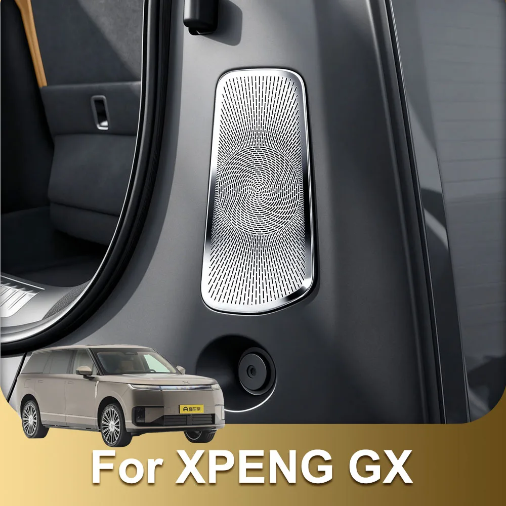 2 Pcs Fit For Xpeng GX Exhaust Masks On Both Sides Of The Tailgate Automotive Modification Supplies Stainless Steel Dust Cover