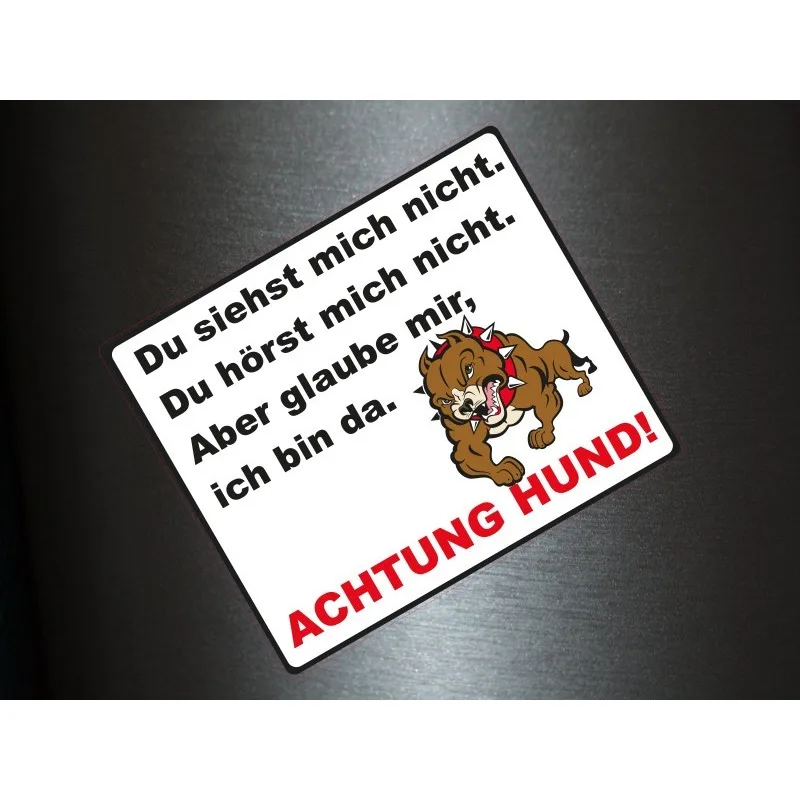 

Attention Dog Car Sticker Garage Fence Shocker Sticker Fun Gag-