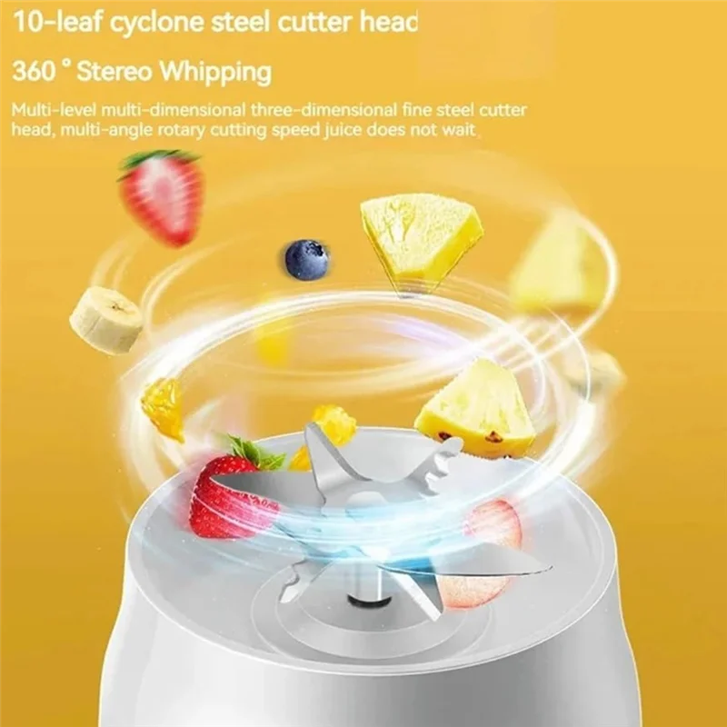 

AC39-Portable Smoothie Blender USB Rechargeable Mini Juicer Cup With, Ideal For Milkshakes And Juice