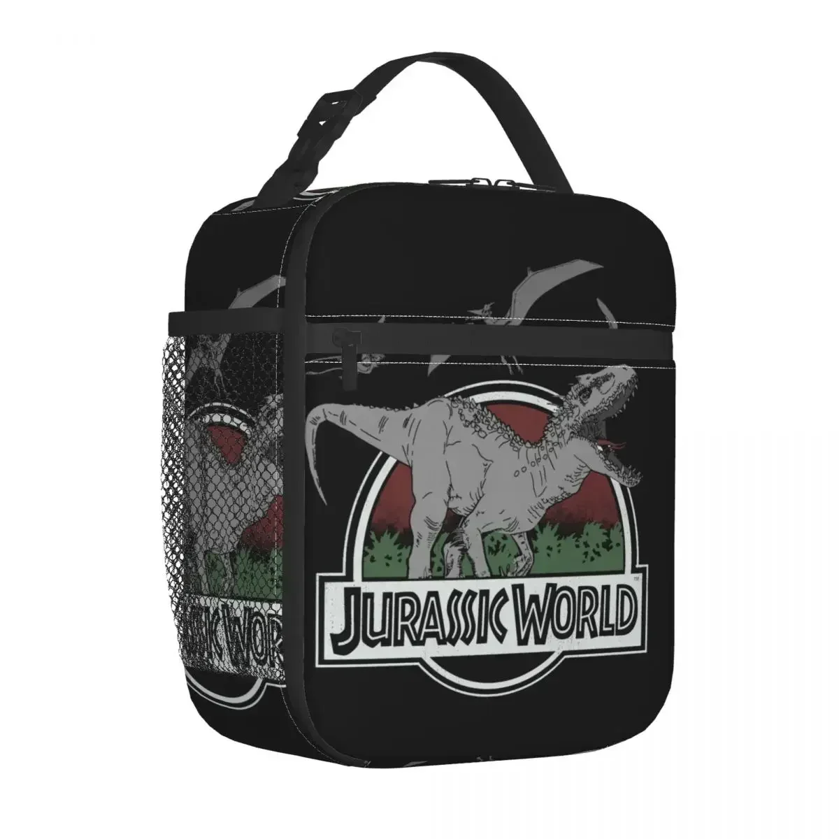 Indominus Roar Insulated Lunch Bag Portable Reusable Thermal Bag Tote Lunch Box College Outdoor Food Bag