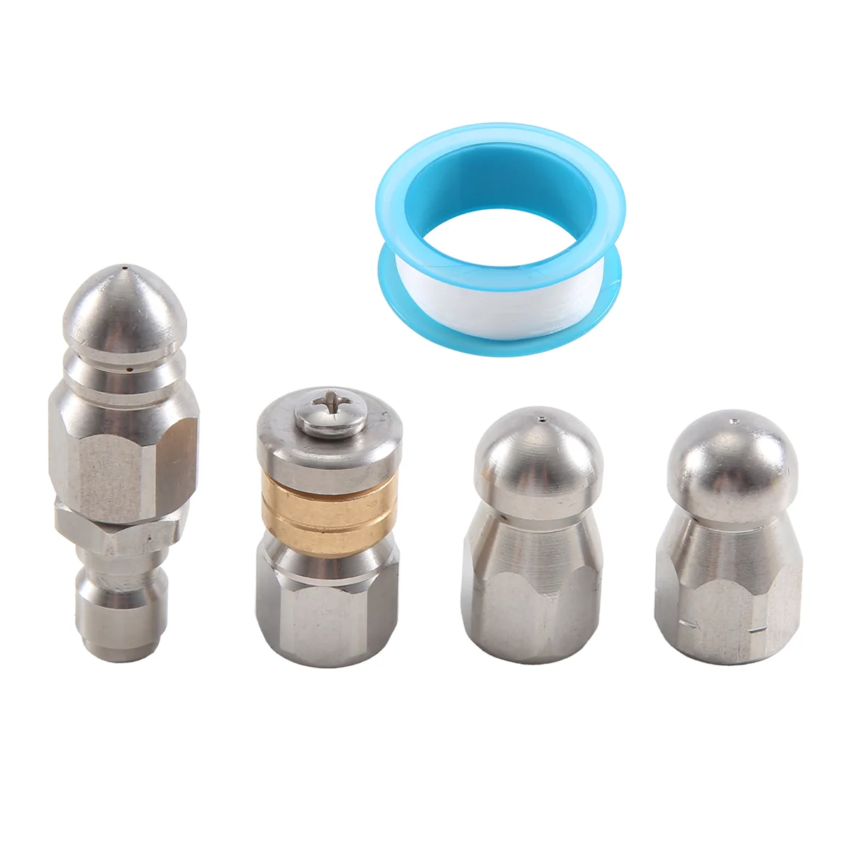 Pressure Washer Sewer Jetter Nozzles Kit,with Different Models for 1/4 Inch Pressure Washer Quick Connector