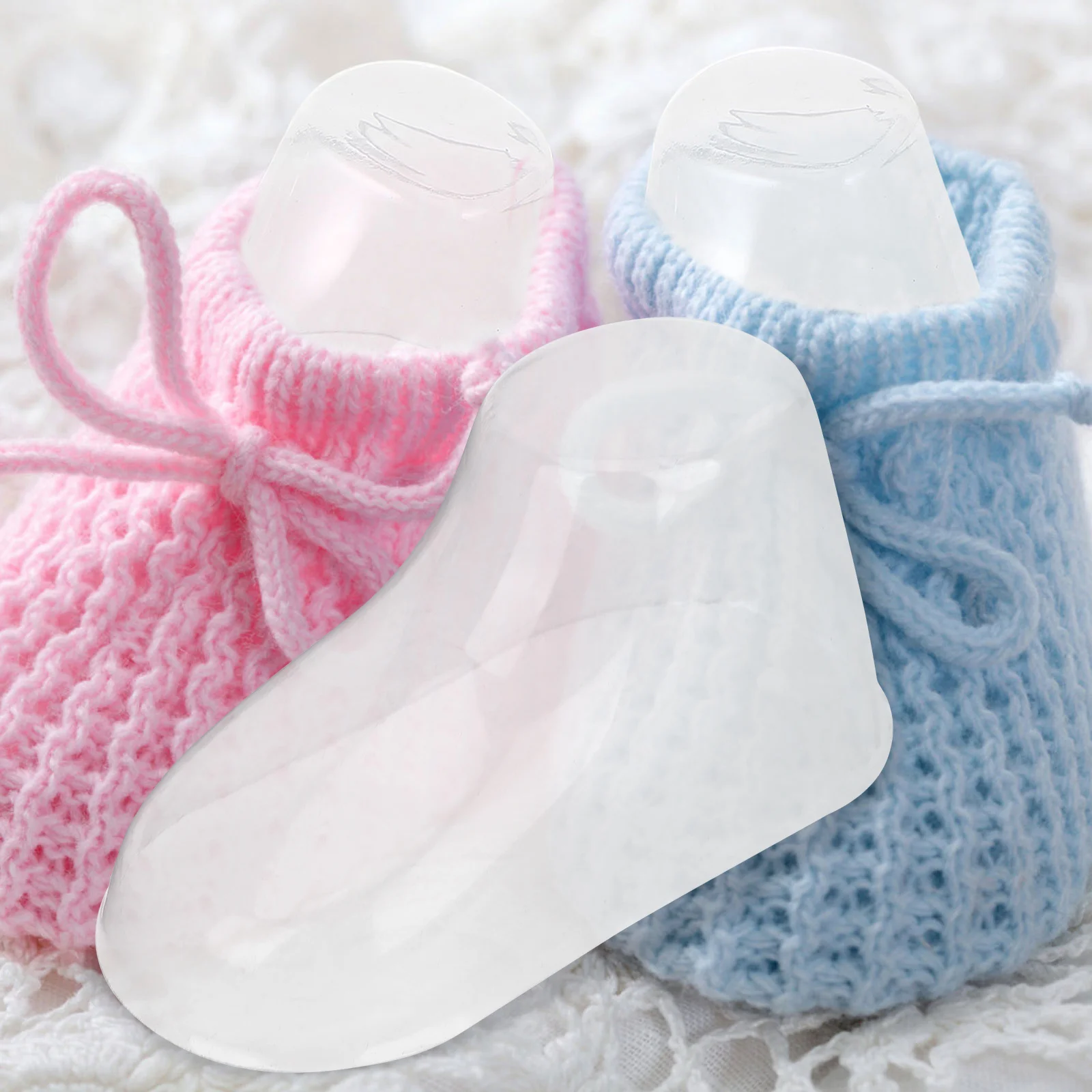 

50 пар прочных пластиковых вставок для детской обуви, 8 см, обувь для малышей, поддержка обуви, дерево, держатель для детских ножек, модели ножек для малышей