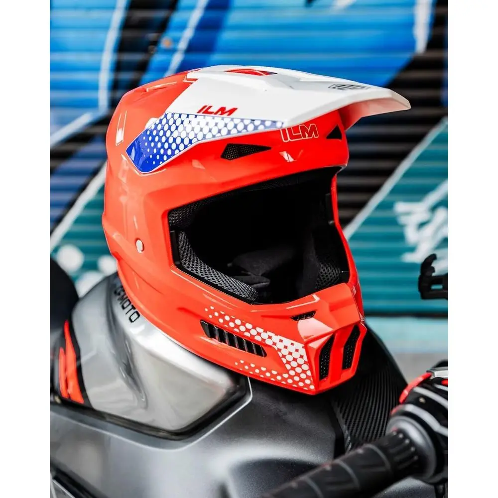 Youth Dirt Bike Helmet with Goggles, Gloves, and Mask for Kids ATV, BMX, and Off-Road Riding (Popart Red, Youth-Medium)