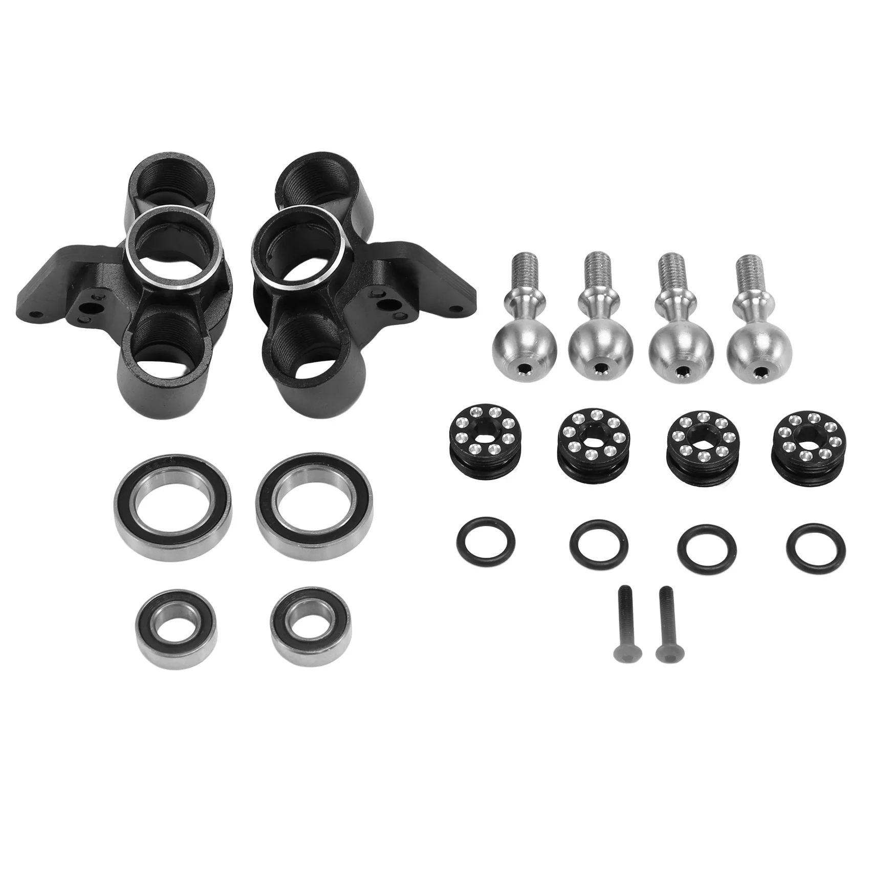 Metal Front Steering Block with Bearing for 1/8 Arrma V5 KRATON Notorious Outcast 6S RC Car Upgrades Parts Accessories,4