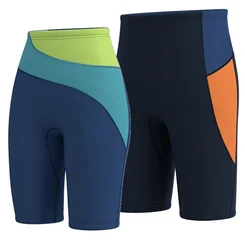 Summer 3mm Neoprene Elastic Diving Shorts Men Women Snorkeling Windsurfing Boating Surfing Half Pants Beach Swimming Trunks