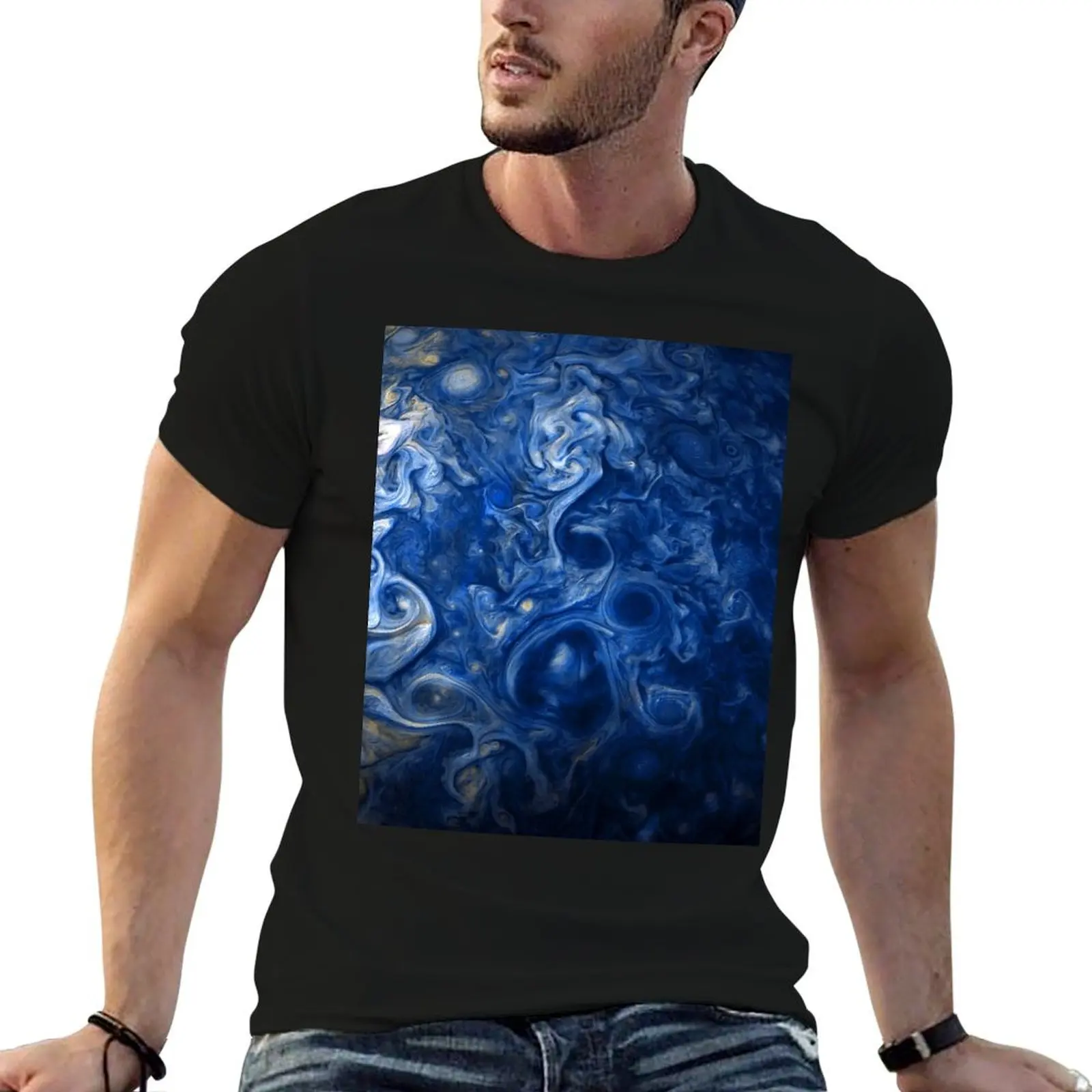 

Jupiter's Clouds in Blue T-Shirt blanks quick-drying summer top mens champion t shirts