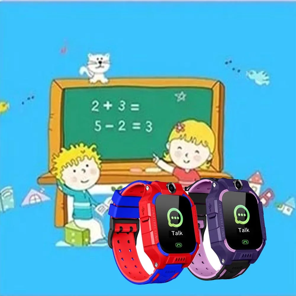 

Детские умные часы 2G SIM-карта SOS камера детские умные часы Q19 телефон голосовая игра фонарик будильник удаленный монитор для детей
