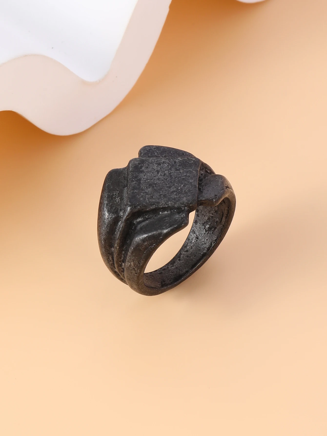 Punk men's ring alloy Nordic black Scandinavian Nordic gathering ring