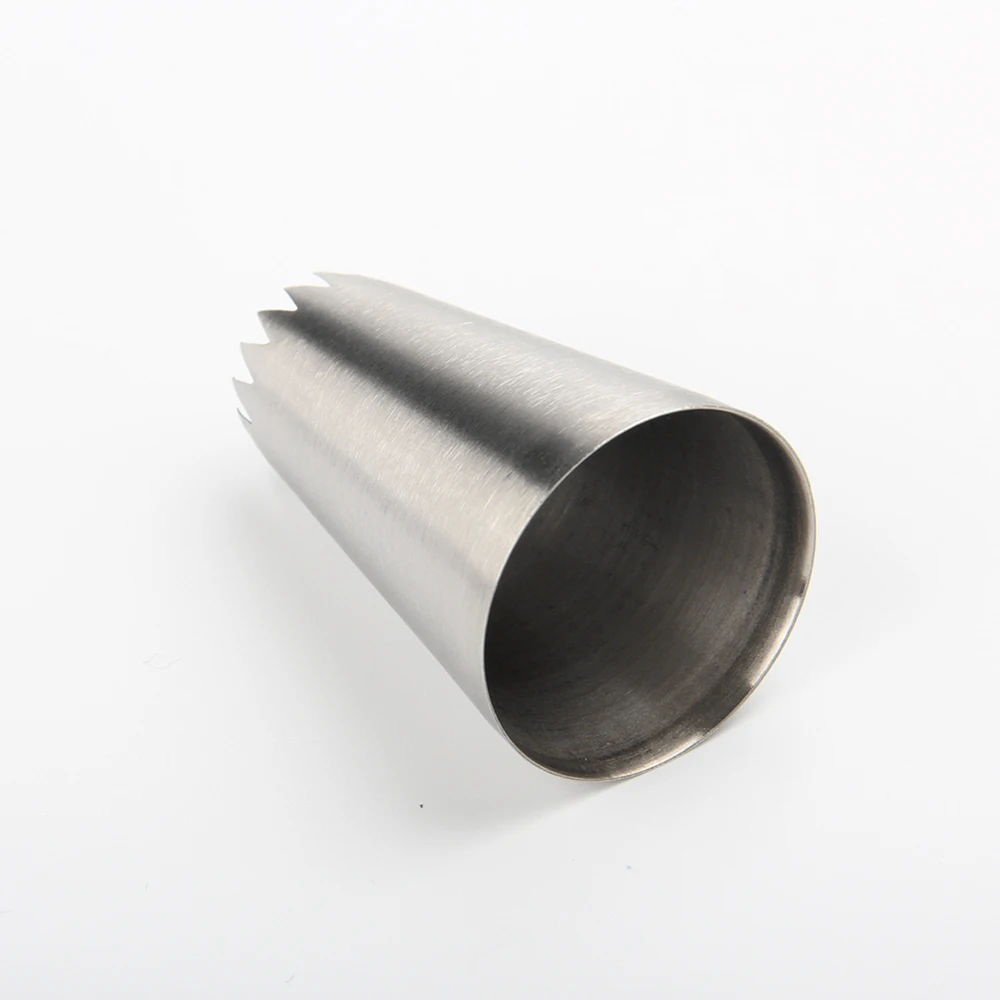 1 قطعة MRF الفولاذ المقاوم للصدأ 304 حجم كبير كعكة تزيين 15 مللي متر أعلى المعجنات الفرنسية الجليد فوهة ، الحلوى كب كيك الأنابيب تلميح # 7FT