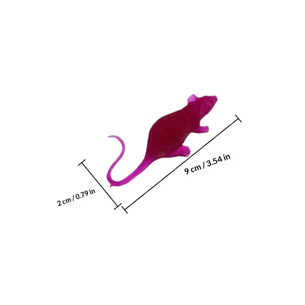 6 Pcs Mini Simulated Mouse Model Halloween Rat Figurine Toy Mice Toys PVC Fake Rats Realistic