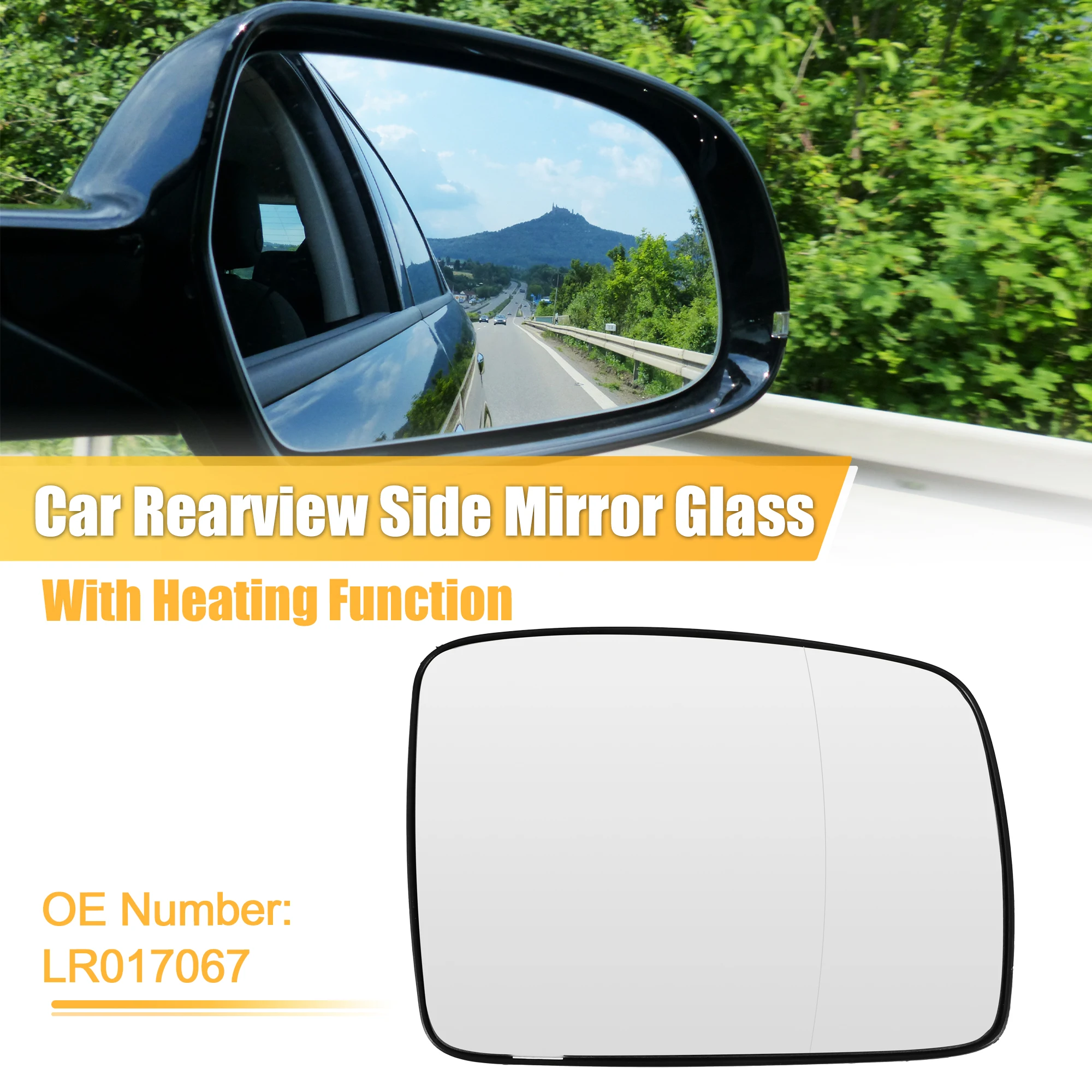 X Autohaux Car Left Right Side Rearview Heated Mirror Glass for Land Rover Range Rover Sport I 2004-2013 No.LR017067