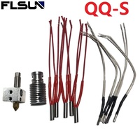 FLSUN QQS PRO 3d Printer Accessories V6 Nozzle Module 24v Thermistor Heating Rod For QQ Parts Wholesale