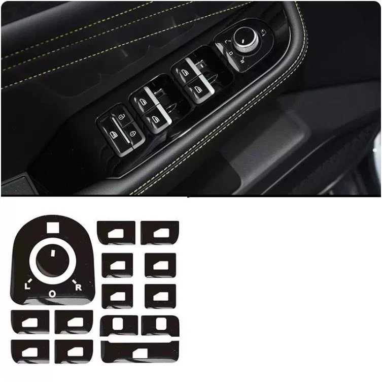 For GEELY Monjaro KX11 2022 2023 Car Interior Decoration Accessories Epoxy Buttons Paste Steering Wheel Button Protection Sequin