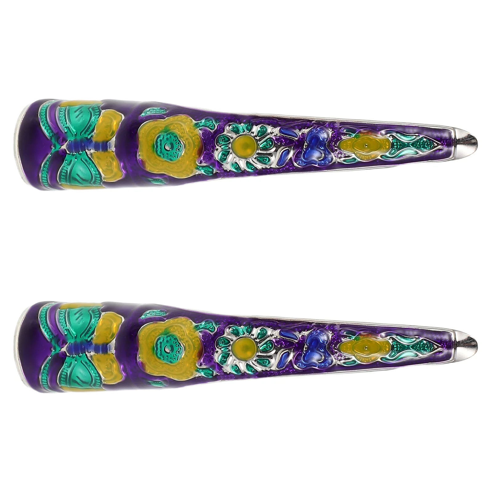 

2 шт., металлические длинные накладные ногти в дворцовом стиле для древной королевы, съемные кольца для косплея, праздничные танцевальные фотографии