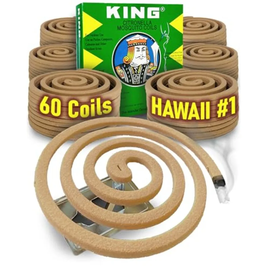 

Спирали от комаров: самая надежная защита Гавайев. Каждая спираль обеспечивает до 8 часов защиты. 60 спиралей.