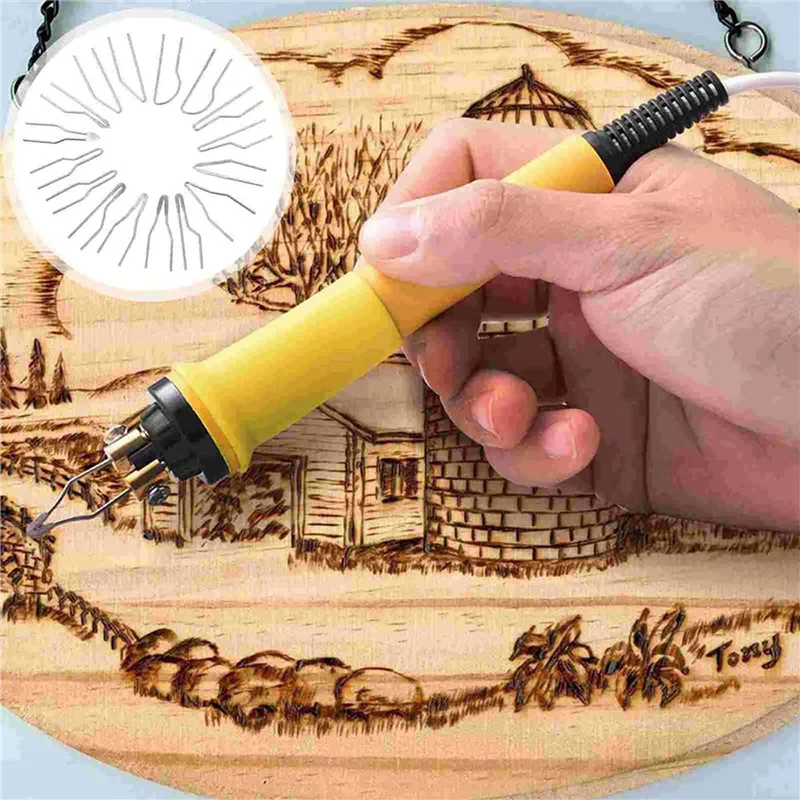 

GTBL 46Pcs Pyrography Wire Tips Heat Resistant Wood Burning Tips Replacement Shape Pyrography Wire Pen Nibs For Wood Burning