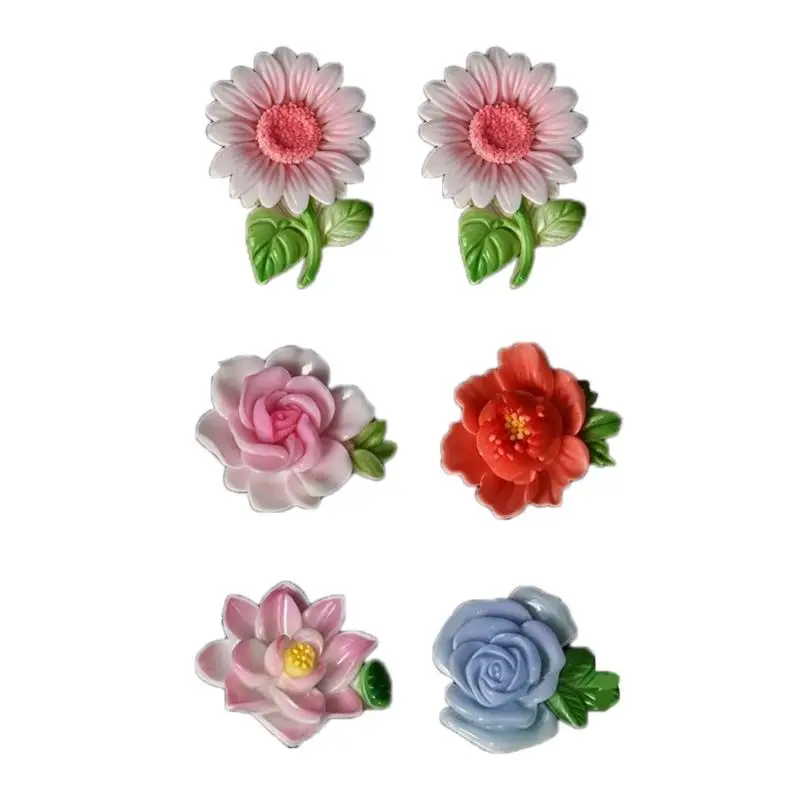 A52E Multi Use Silicone Mold For Baking Resin Clay Plaster Sunflowers Flowers