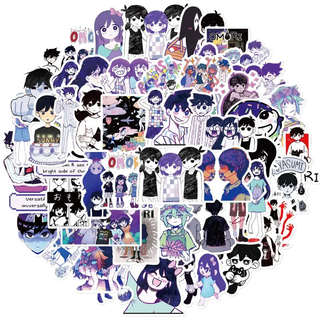 10/50PCS Game Omori Stickers Anime Decal Waterproof Graffiti DIY Skateboard Motorcycle Laptop Cartoon Sticker Toy Wholesale