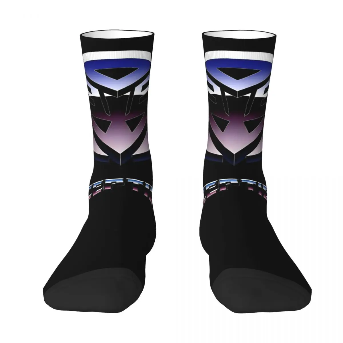 Funny Men's Women's Transformers Deceptibot Theme Socks Product Sports Socks Cute Best Gift Idea