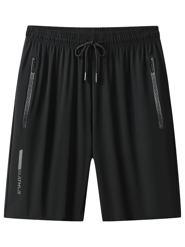 

Ice Silk Sport orts Men's Qui Dry Thin Breathable Elastic Casual Loose Fitn Running Five-Quarter Length Summer orts