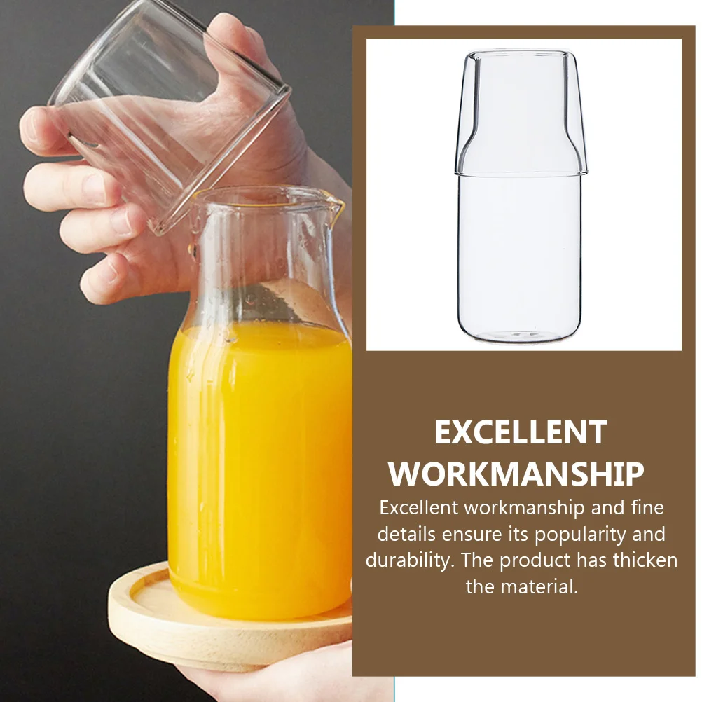 

1Set Premium Quality Glass Kettle Transparent Multi-Function Water Jug Household Milk Cup Tea Wine Accessory