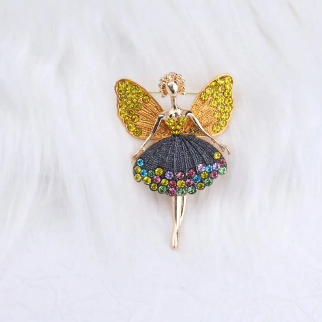 1pc Women's Cute Ballet Sisters Brooch - Retro Elegant, Fashion Creative, Unique Design, Ideal for Scarves – Best Choice