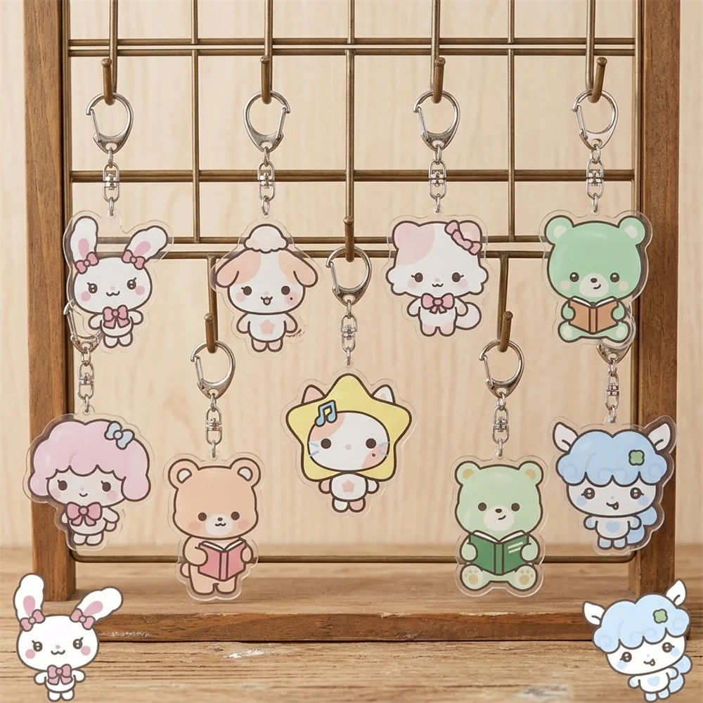 6CM Anime ‌ Fan-Support Acryl-Schlüsselanhänger Modell Cosplay Charm Figuren Ornament Accessoires Waren Weihnachtsgeschenke