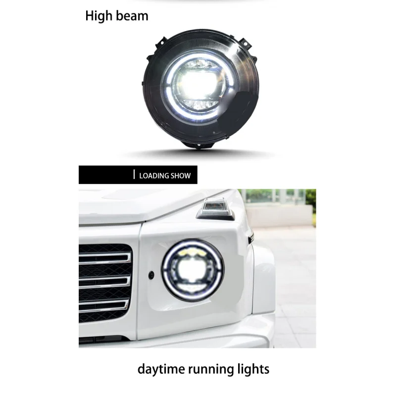 For Mercedes Bens G Class bodykit parts exterior accessories upgrade to full LED headlamp headlight 2007-2017